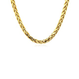 14k Yellow Gold Diamond Cut Round Franco Chain (5.30 mm) - Premium Chains - Just $4727.99! Shop now at Pulse Designer Fashion