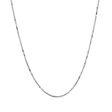 14k White Gold Classic Box Chain (0.68 mm) - Premium Chains - Just $263.99! Shop now at Pulse Designer Fashion