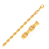 14k Yellow Gold Solid Diamond Cut Rope Chain (5.00 mm) - Premium Chains - Just $4371.99! Shop now at Pulse Designer Fashion