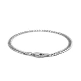 14k White Gold Solid Curb Bracelet (3.60 mm) - Premium Bracelets - Just $471.99! Shop now at Pulse Designer Fashion