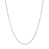 14k Rose Gold Classic Box Chain (0.45 mm) - Premium Chains - Just $124.99! Shop now at Pulse Designer Fashion