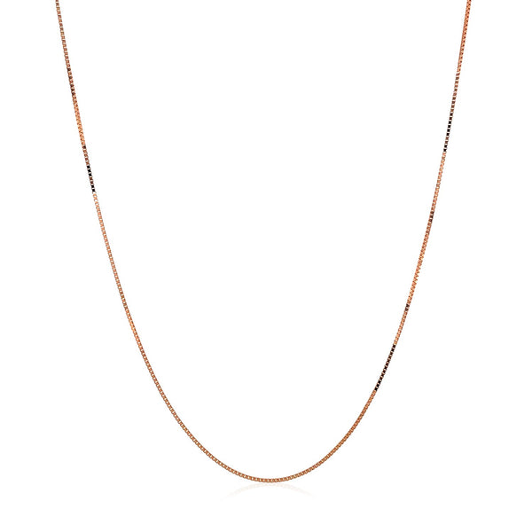 14k Rose Gold Classic Box Chain (0.45 mm) - Premium Chains - Just $124.99! Shop now at Pulse Designer Fashion