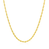 14k Yellow Gold Light Rope Chain (2.00 mm) - Premium Chains - Just $291.99! Shop now at Pulse Designer Fashion