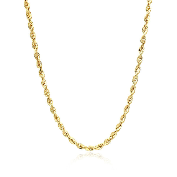 10k Yellow Gold Solid Diamond Cut Rope Chain (2.75 mm) - Premium Chains - Just $1040.99! Shop now at Pulse Designer Fashion