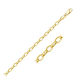 14k Yellow Gold Oval Rolo Chain (4.60 mm) - Premium Chains - Just $1242.99! Shop now at Pulse Designer Fashion