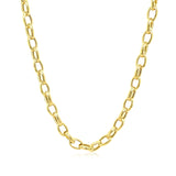 14k Yellow Gold Oval Rolo Chain (4.60 mm) - Premium Chains - Just $1242.99! Shop now at Pulse Designer Fashion