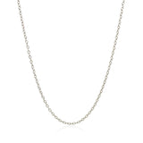 18k White Gold Round Cable Chain (1.50 mm) - Premium Chains - Just $564.99! Shop now at Pulse Designer Fashion