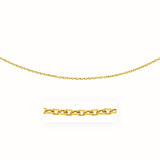 14k Yellow Gold Pendant Chain with Textured Links (3.30 mm) - Premium Chains - Just $630.99! Shop now at Pulse Designer Fashion