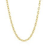 14k Yellow Gold Pendant Chain with Textured Links (3.30 mm) - Premium Chains - Just $630.99! Shop now at Pulse Designer Fashion