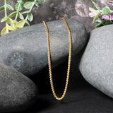 14k Yellow Gold Round Wheat Chain (1.50 mm) - Premium Chains - Just $747.99! Shop now at Pulse Designer Fashion