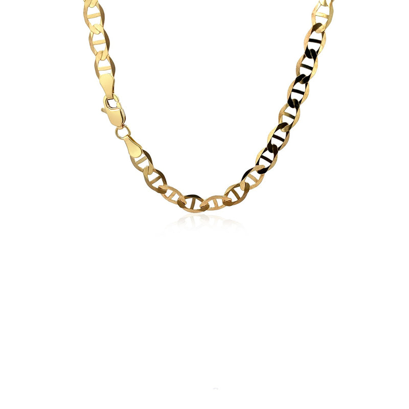 14k Yellow Gold Mariner Link Chain (5.10 mm) - Premium Chains - Just $1605.99! Shop now at Pulse Designer Fashion