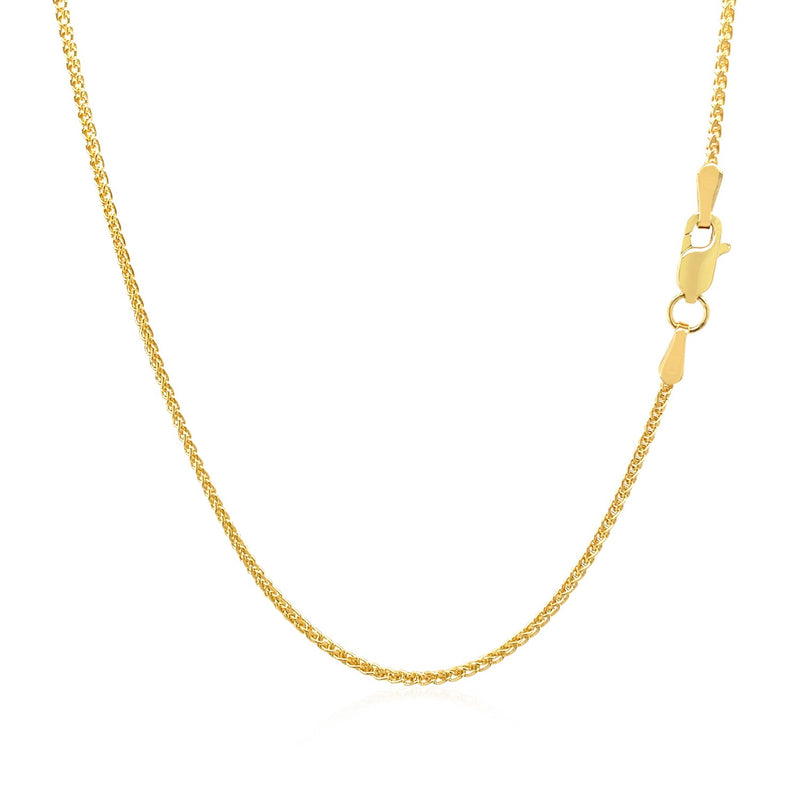 14k Yellow Gold Round Chain (1.20 mm) - Premium Chains - Just $450.99! Shop now at Pulse Designer Fashion