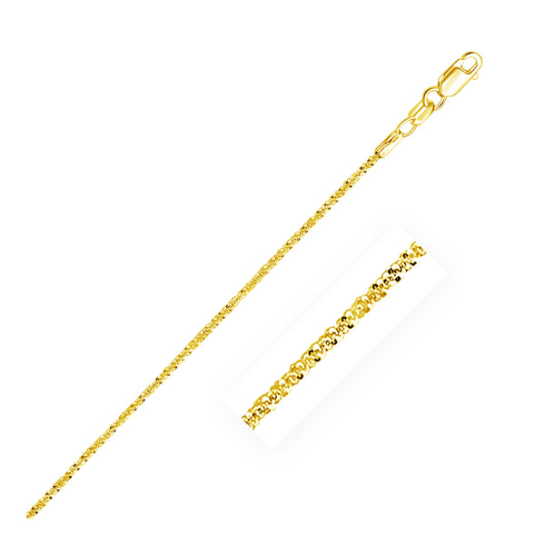 10k Yellow Gold Sparkle Chain 1.50 mm) - Premium Chains - Just $289.99! Shop now at Pulse Designer Fashion