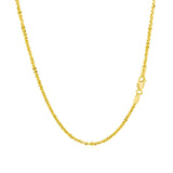 10k Yellow Gold Sparkle Chain 1.50 mm) - Premium Chains - Just $289.99! Shop now at Pulse Designer Fashion