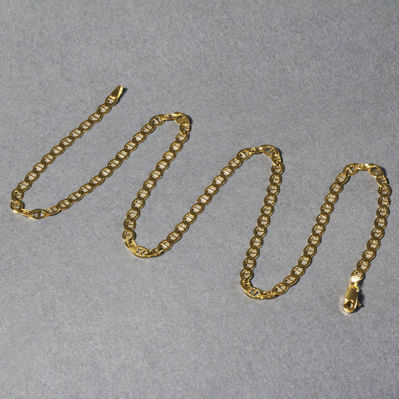 14k Yellow Gold Mariner Link Chain (4.50 mm) - Premium Chains - Just $1108.99! Shop now at Pulse Designer Fashion