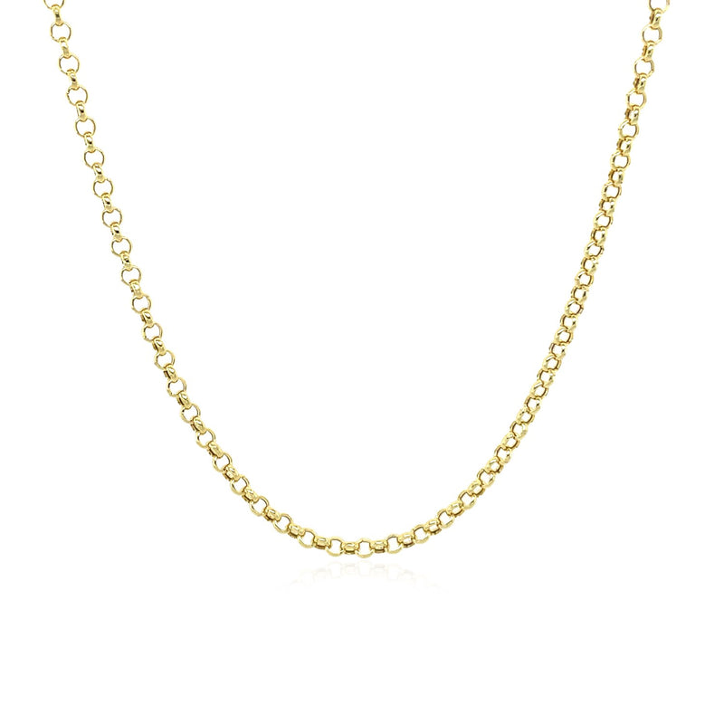 10k Yellow Gold Rolo Chain  (1.90 mm) - Premium Chains - Just $195.99! Shop now at Pulse Designer Fashion