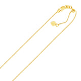 14k Yellow Gold Adjustable Box Chain (0.70 mm) - Premium Chains - Just $374.99! Shop now at Pulse Designer Fashion