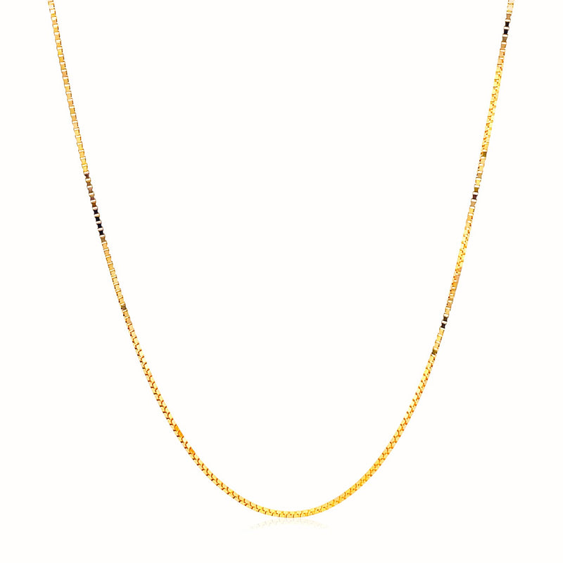 14k Yellow Gold Adjustable Box Chain (0.70 mm) - Premium Chains - Just $374.99! Shop now at Pulse Designer Fashion