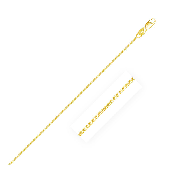 10k Yellow Gold Gourmette Chain 1.0mm (1.00 mm) - Premium Chains - Just $176.99! Shop now at Pulse Designer Fashion