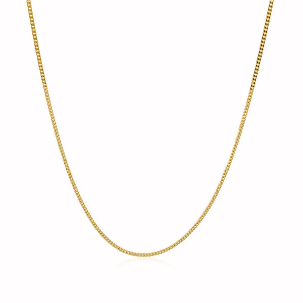 10k Yellow Gold Gourmette Chain 1.0mm (1.00 mm) - Premium Chains - Just $176.99! Shop now at Pulse Designer Fashion