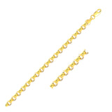 14k Yellow Gold Diamond Cut Cable Link Chain (3.70 mm) - Premium Chains - Just $2689.99! Shop now at Pulse Designer Fashion