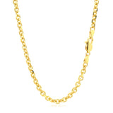 14k Yellow Gold Diamond Cut Cable Link Chain (3.70 mm) - Premium Chains - Just $2689.99! Shop now at Pulse Designer Fashion