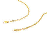 14k Yellow Gold Diamond Cut Cable Link Chain (3.70 mm) - Premium Chains - Just $2689.99! Shop now at Pulse Designer Fashion