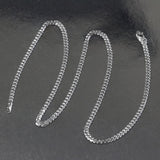 14k White Gold Solid Curb Chain (2.60 mm) - Premium Chains - Just $629.99! Shop now at Pulse Designer Fashion