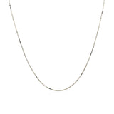 14k White Gold Classic Box Chain (0.60 mm) - Premium Chains - Just $146.99! Shop now at Pulse Designer Fashion