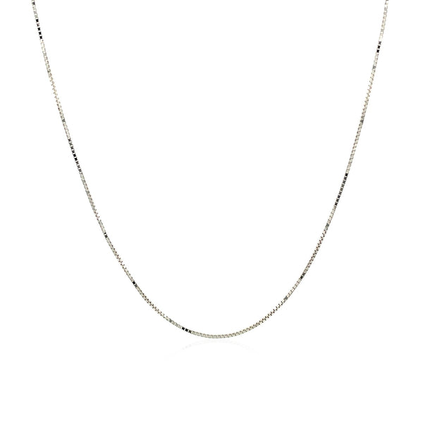 14k White Gold Classic Box Chain (0.60 mm) - Premium Chains - Just $146.99! Shop now at Pulse Designer Fashion