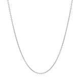 14k White Gold Round Cable Link Chain (1.20 mm) - Premium Chains - Just $297.99! Shop now at Pulse Designer Fashion