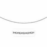 14k White Gold Pendant Chain with Textured Links (2.90 mm) - Premium Chains - Just $706.99! Shop now at Pulse Designer Fashion