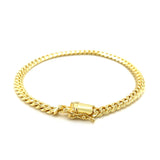 14k Yellow Gold Classic Miami Cuban Solid Bracelet (4.90 mm) - Premium Bracelets - Just $2866.99! Shop now at Pulse Designer Fashion