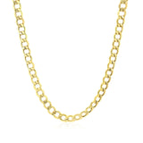 14k Yellow Gold Curb Chain (4.40 mm) - Premium Chains - Just $889.99! Shop now at Pulse Designer Fashion