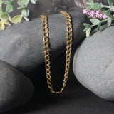 14k Yellow Gold Curb Chain (4.40 mm) - Premium Chains - Just $889.99! Shop now at Pulse Designer Fashion