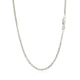 14k White Gold Diamond Cut Cable Link Chain (1.90 mm) - Premium Chains - Just $582.99! Shop now at Pulse Designer Fashion