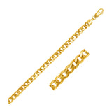 5.5mm 10k Yellow Gold Light Miami Cuban Chain - Premium Chains - Just $2158.99! Shop now at Pulse Designer Fashion