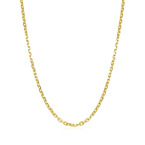 14k Yellow Gold Diamond Cut Cable Link Chain (1.90 mm) - Premium Chains - Just $535.99! Shop now at Pulse Designer Fashion