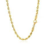 10k Yellow Gold Solid Diamond Cut Rope Chain (4.00 mm) - Premium Chains - Just $1891.99! Shop now at Pulse Designer Fashion