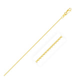 14k Yellow Gold Oval Cable Link Chain (0.97 mm) - Premium Chains - Just $202.99! Shop now at Pulse Designer Fashion