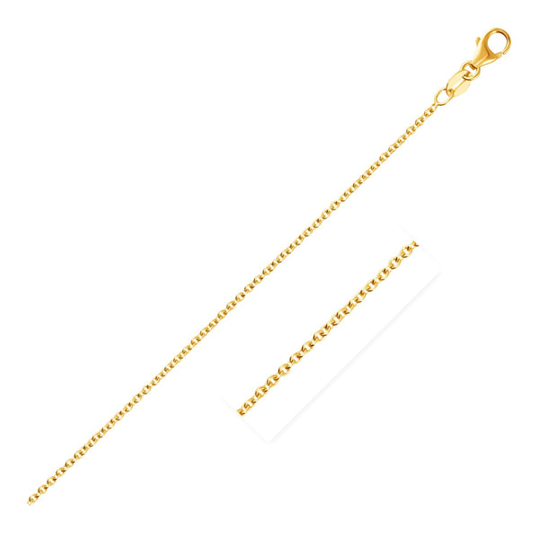 14k Yellow Gold Round Cable Link Chain (1.50 mm) - Premium Chains - Just $399.99! Shop now at Pulse Designer Fashion