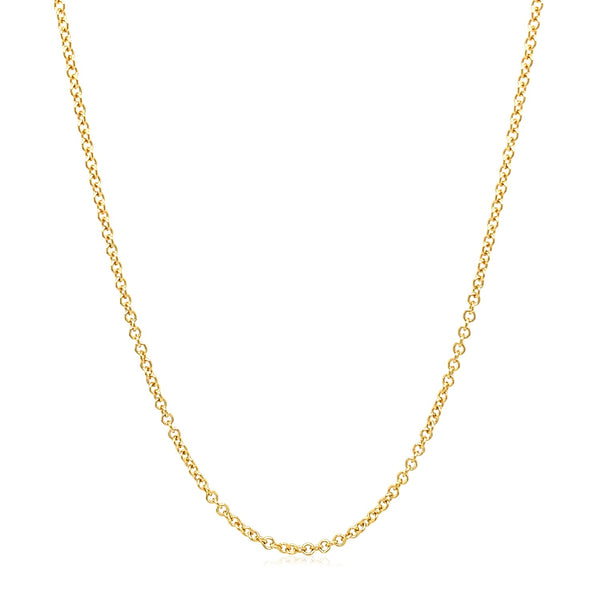 14k Yellow Gold Round Cable Link Chain (1.50 mm) - Premium Chains - Just $399.99! Shop now at Pulse Designer Fashion