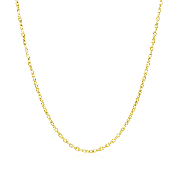 14k Yellow Gold Round Cable Link Chain (1.50 mm) - Premium Chains - Just $373.99! Shop now at Pulse Designer Fashion