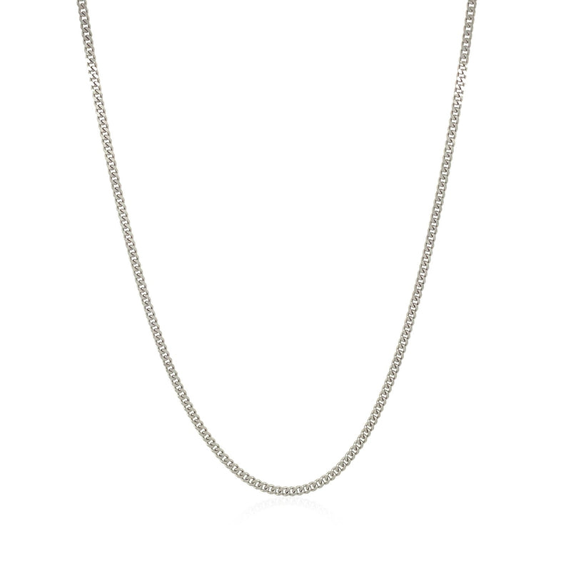 10k White Gold Gourmette Chain  (1.40 mm) - Premium Chains - Just $293.99! Shop now at Pulse Designer Fashion