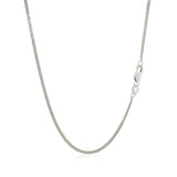 10k White Gold Gourmette Chain  (1.40 mm) - Premium Chains - Just $293.99! Shop now at Pulse Designer Fashion