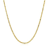 Diamond Cut Fancy Links Pendant Chain in Yellow Gold (1.50 mm) - Premium Chains - Just $1003.99! Shop now at Pulse Designer Fashion