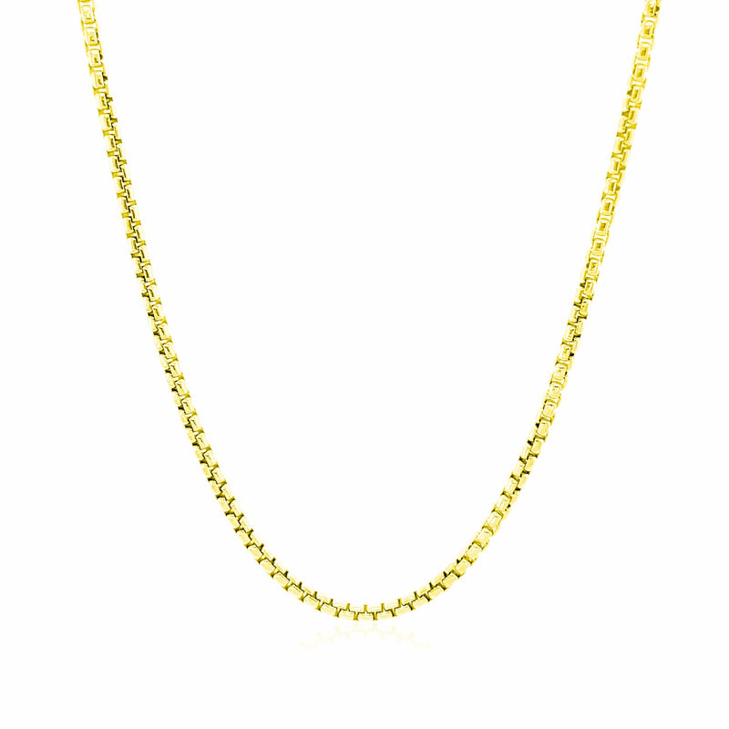 14k Yellow Gold Round Box Chain (1.80 mm) - Premium Chains - Just $556.99! Shop now at Pulse Designer Fashion