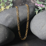 14k Yellow Gold Lite Figaro Chain (3.70 mm) - Premium Chains - Just $543.99! Shop now at Pulse Designer Fashion