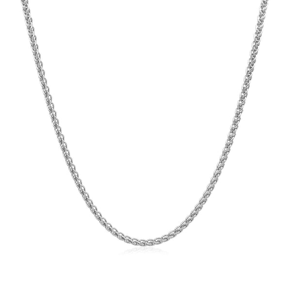 14k White Gold Round Wheat Chain (1.50 mm) - Premium Chains - Just $711.99! Shop now at Pulse Designer Fashion