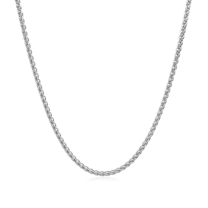 14k White Gold Round Wheat Chain (1.50 mm) - Premium Chains - Just $711.99! Shop now at Pulse Designer Fashion